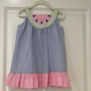 Florence Eiseman seersucker watermelon sundress size 3T